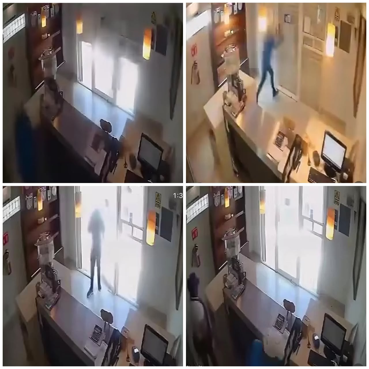 Brave salesgirl locks armed robber inside south african store after outsmarting him